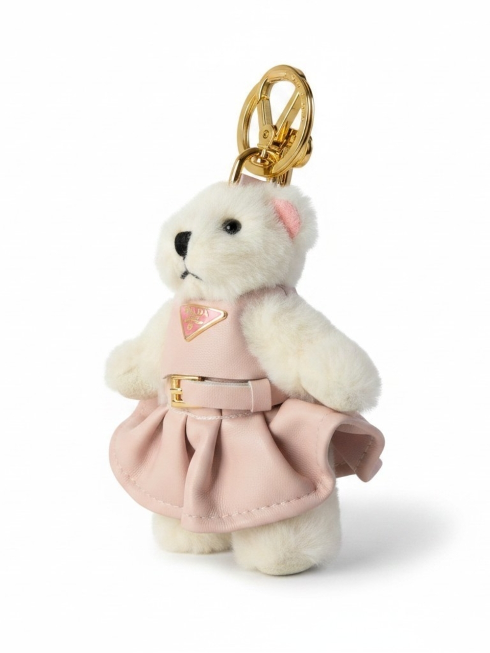 Pink Teddy Bear Keychain Accessory